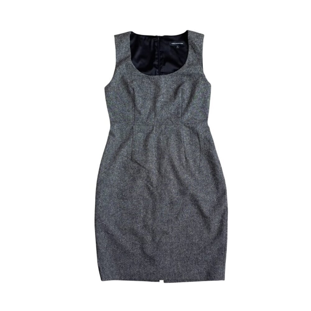 Express Design Studio Gray Tweed Wool Blend Sheath Dress, Size 6